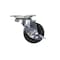 Vestil Rubber Swivel With Brake Caster 2 In. Diameter x 1 In. Width 55 Lb. Capacity Black CST-VE-2X1RU-SWB - alternate 3